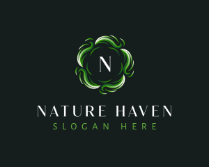 Grass Leaf Natural logo design