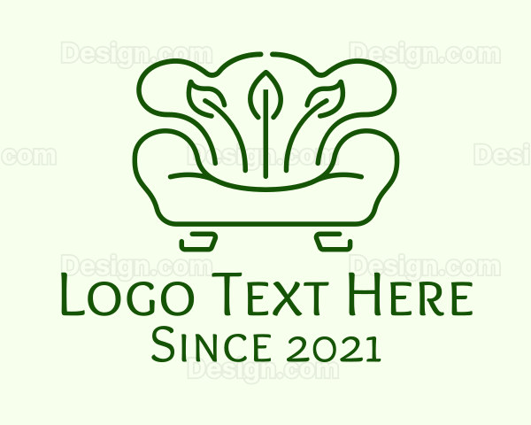 Leafy Sofa Furniture Logo