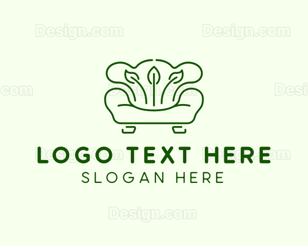 Leafy Sofa Furniture Logo