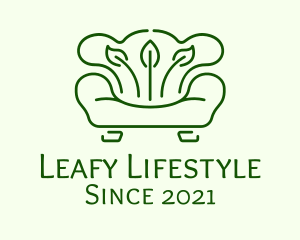 Leafy Sofa Furniture logo design