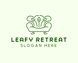 Leafy Sofa Furniture logo design