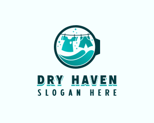 Laundry Clothes Washing logo design