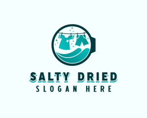 Laundry Clothes Washing logo design