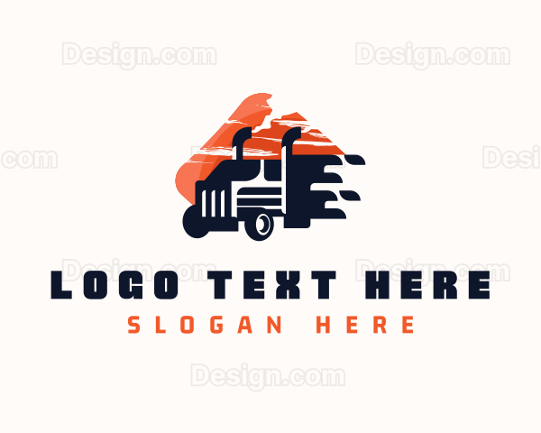 Trucking Cargo Haulage Logo