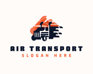 Trucking Cargo Haulage logo design