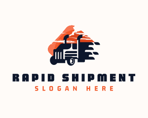 Trucking Cargo Haulage logo design