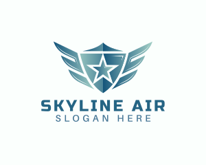 Star Shield Wings Logo