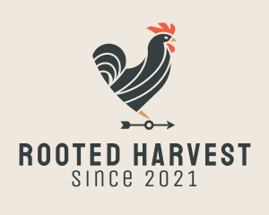 Rooster Weather Vane  logo design