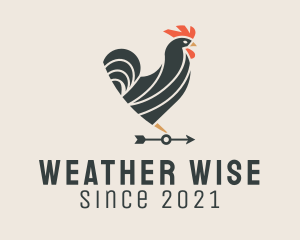 Rooster Weather Vane  logo design