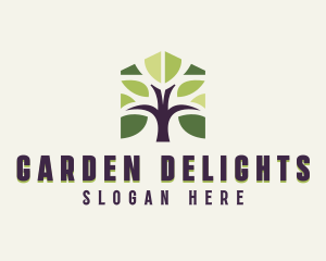 Tree Garden Farm logo design