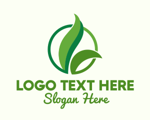 Green Natural Grass logo