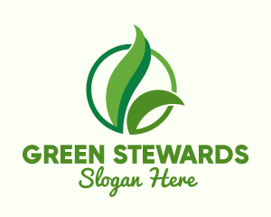 Green Natural Grass logo design