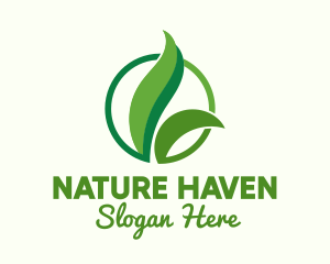 Green Natural Grass logo design