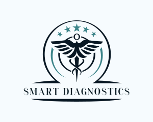 Star Wings Medical Physician logo design