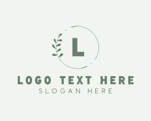 Natural Leaf Wreath logo