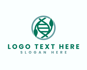 Leaves - Biotech DNA Leaves logo design