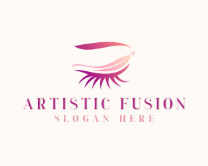 Makeup Artist Eyelashes logo design