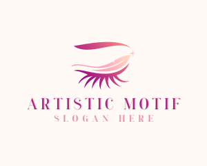 Makeup Artist Eyelashes logo design