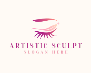 Makeup Artist Eyelashes logo design