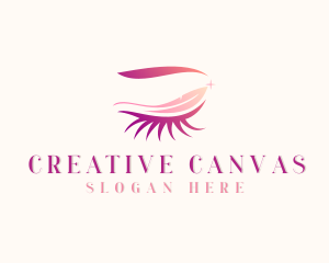 Makeup Artist Eyelashes logo design