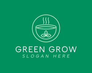 Organic Green Tea logo design