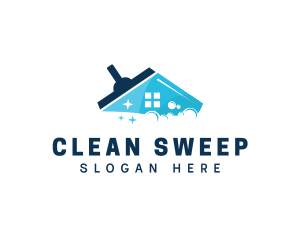 House Cleaning Janitorial logo design