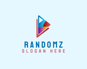 Modern Play Button logo