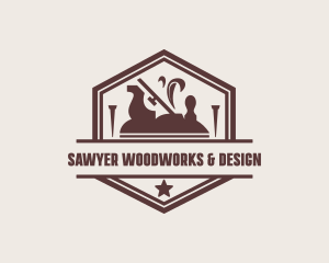 Handyman Carpentry Woodwork logo design