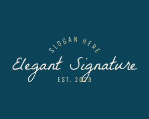 Elegant Cursive Company logo design