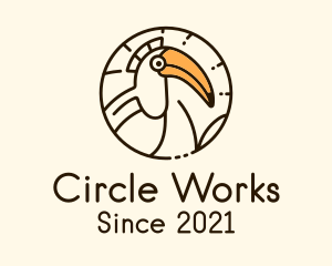 Round Hornbill Badge logo