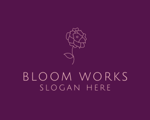 Elegant Flower Plant logo design