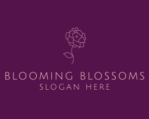 Elegant Blooming Flower logo