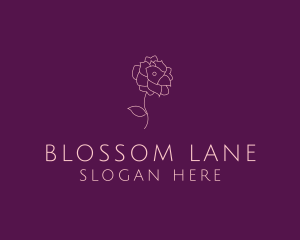 Elegant Flower Plant logo design