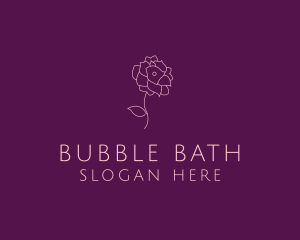 Elegant Blooming Flower logo