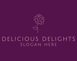 Elegant Blooming Flower logo design