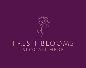 Elegant Blooming Flower logo