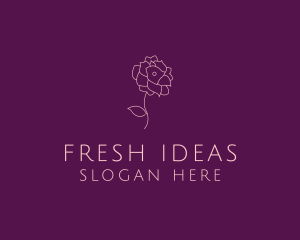Elegant Blooming Flower logo design