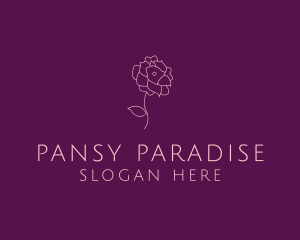 Elegant Flower Plant logo