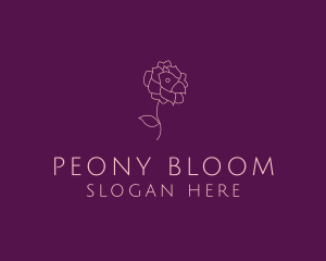 Elegant Blooming Flower logo