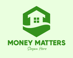 Green Hexagon House logo