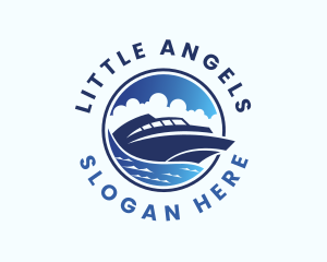 Yacht Ocean Travel Logo
