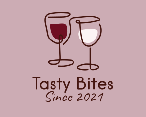Minimalist Wine Glass  logo