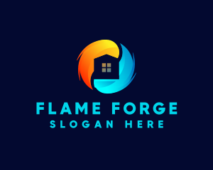 Ice Fire House logo design