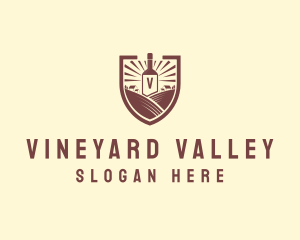 Farm Vineyard Wine logo design