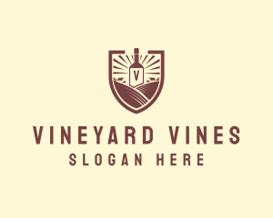 Farm Vineyard Wine logo design