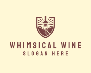 Farm Vineyard Wine logo design