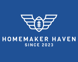 American Football Wings logo design