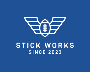 American Football Wings logo design