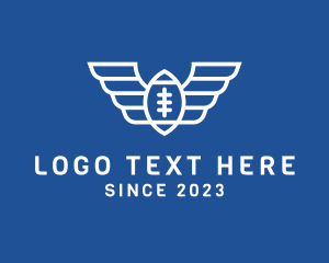 Rugby - American Football Wings logo design