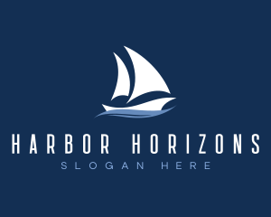 Sailboat Yacht Sailing logo design